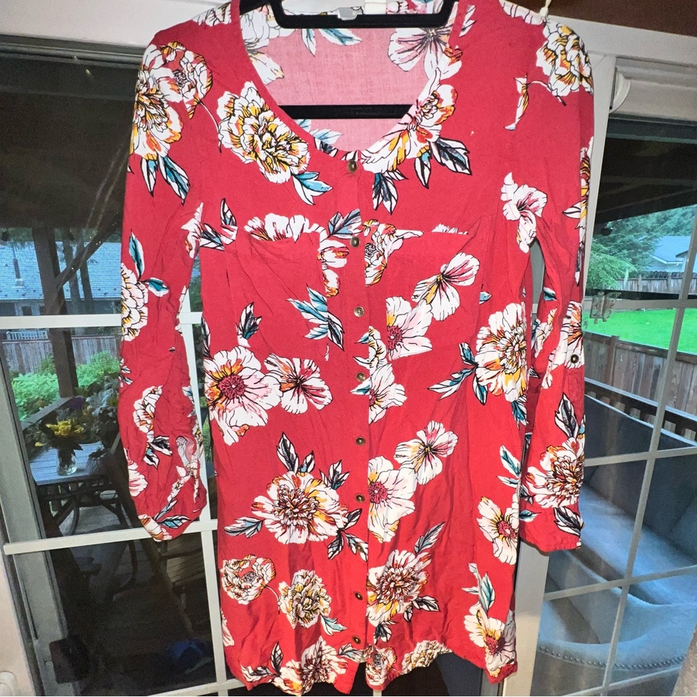 Roxy Multicolor Floral Dress - Picture 4 of 11